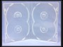 DVD CASE QUAD 4 DISC CLEAR