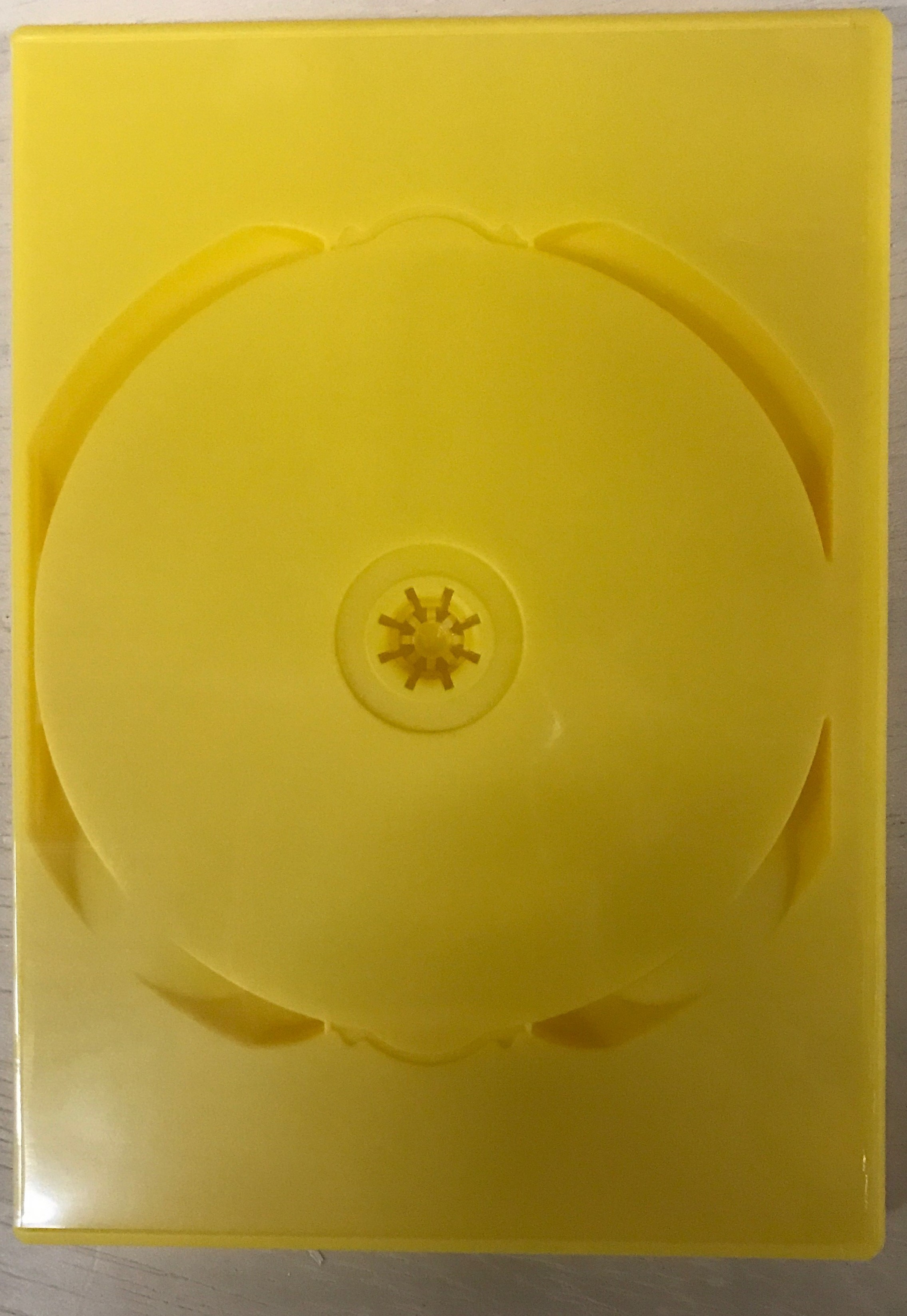 DVD Case Yellow 14mm Single Premium (1 case) Limited stock blankmedia.ca